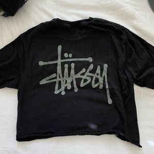 Stussy crop top tshirt